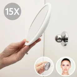 - PLUS Aftageligt Make-up spejl X15 - hvid^Bosign Outlet