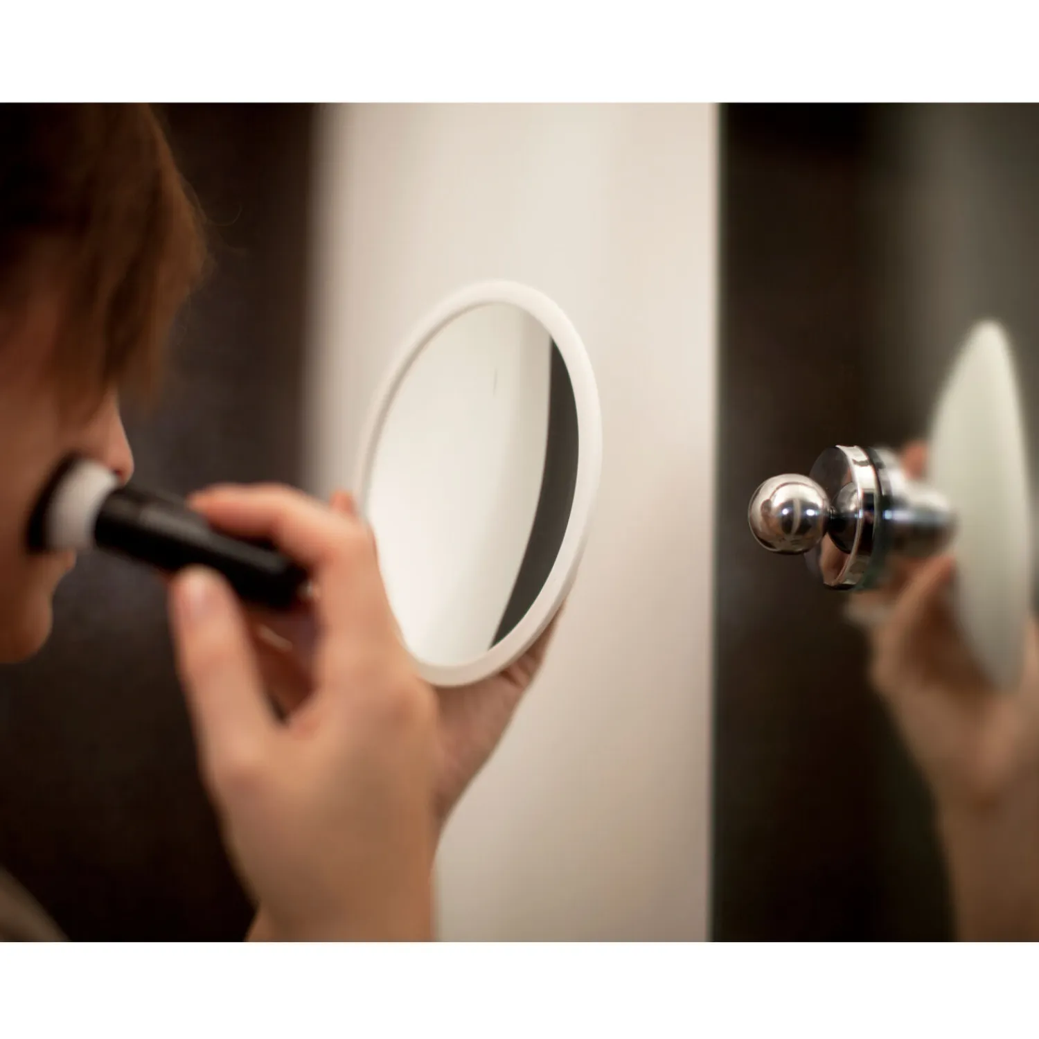 - PLUS Aftageligt Make-up spejl X5 - Hvid^Bosign Sale