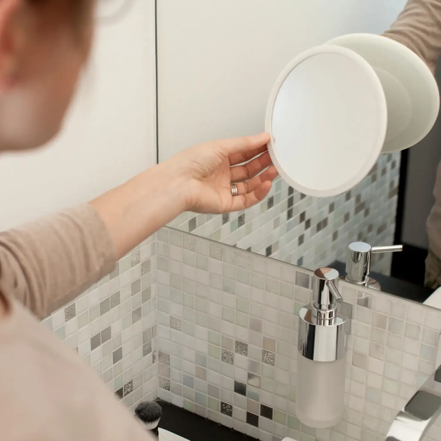 - PLUS Aftageligt Make-up spejl X10 - Hvid*Bosign Hot