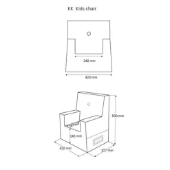 Børnestol fra - Beige^By KlipKlap Hot