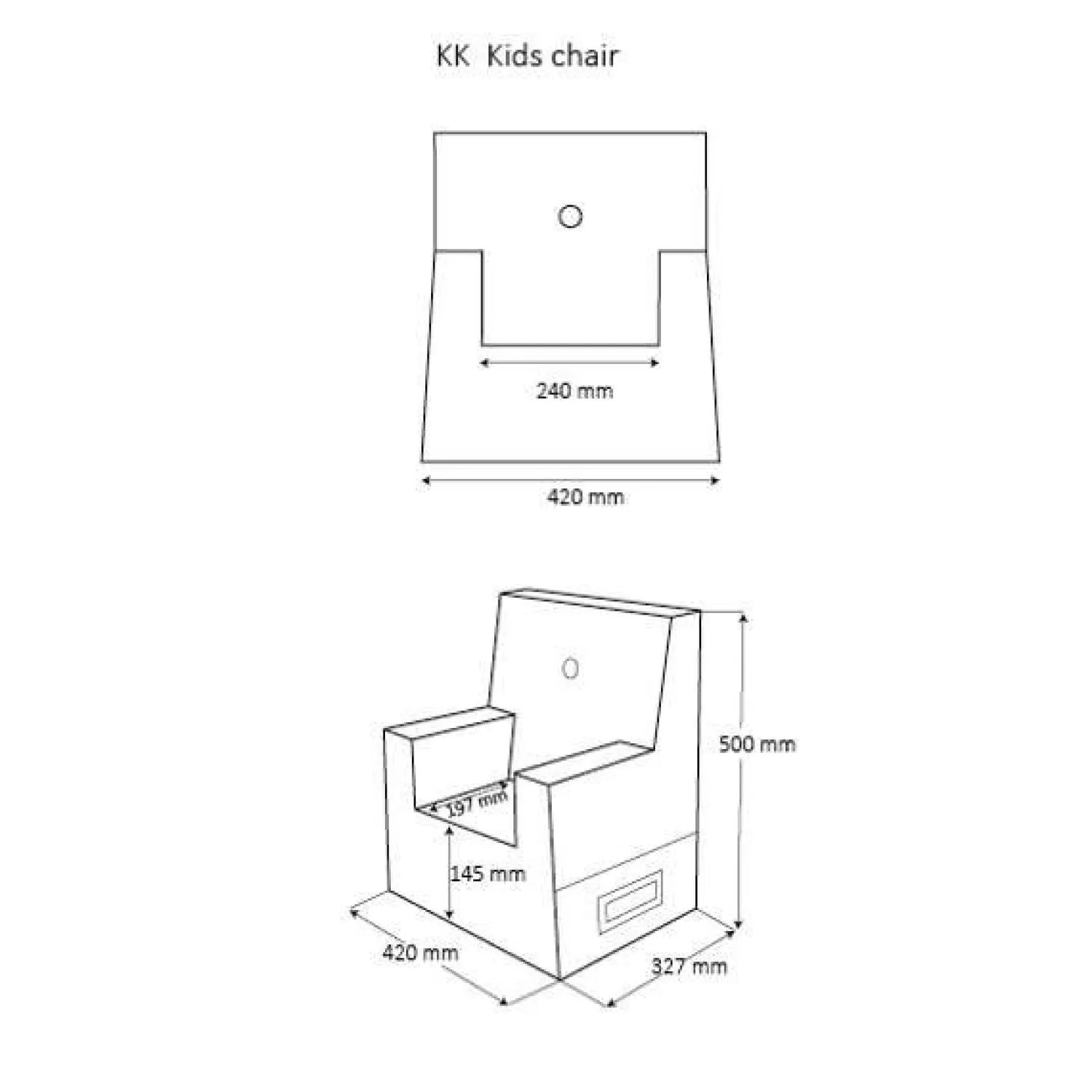 Børnestol fra - Beige^By KlipKlap Hot