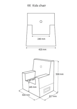 Børnestol fra - Mustard /senneps gul*By KlipKlap Best