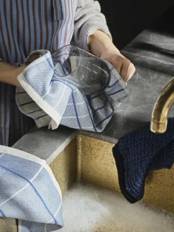 - Forklæde "Stripes" - Purple/Light Turquise^Broste Copenhagen New