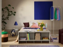 - Fyrfadsstage "Agathe" - Green/Gold Brown/Blue - Sæt af 3*Broste Copenhagen Online