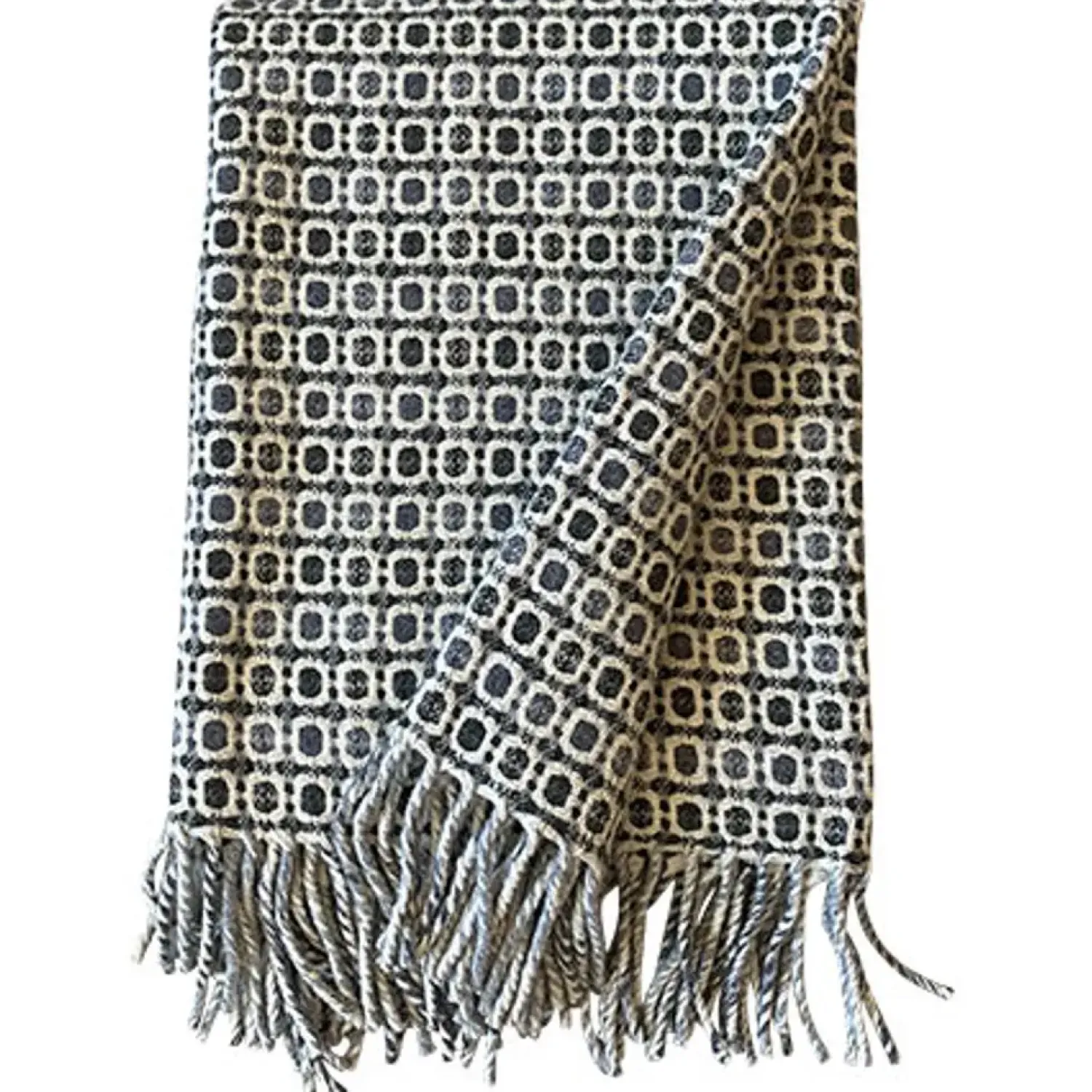 - Vintage plaid/tæppe - Army grøn/grå mønstret^Burel Factory Outlet