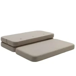 - KK 3 Fold sofa XL 140 cm - Beige med sandfarvet knapper^By KlipKlap Sale