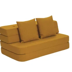 - KK 3 Fold Sofa 120 cm - Mustard Gul*By KlipKlap Best