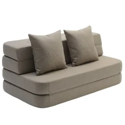 - KK 3 Fold Sofa 120cm - Sand med sand farvet knapper*By KlipKlap Hot