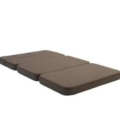 - KK 3 Fold sofa XL 140 cm - Brun m. sandfarvede knapper^By KlipKlap Hot