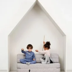 By KlipKlap - KK 3 Fold sofa 120 cm - Grå med grå knapper* Discount