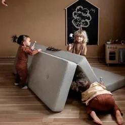 - KK 3 fold - 3-lags multimadras - Sand med sandfarvede knapper^By KlipKlap Clearance