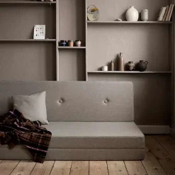 - KK 3 fold - 3-lags multimadras - Sand med sandfarvede knapper^By KlipKlap Clearance