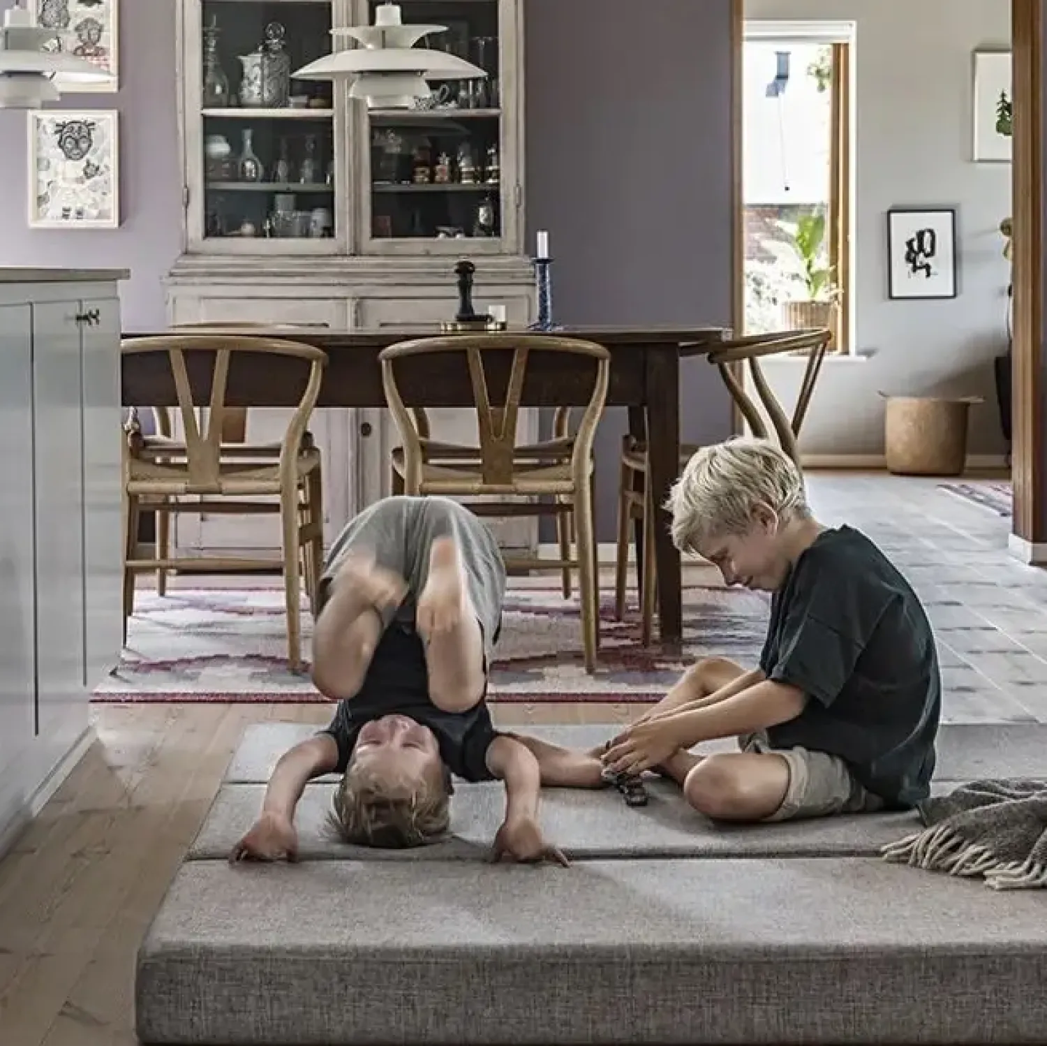 - KK 3 Fold XL - 3-lags XL Multi grey/grey buttons^By KlipKlap Outlet