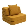 - Sofa - KK 3 Fold Sofa Single - Mustard w. Mustard - Gul*By KlipKlap Discount