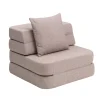 - Sofa - KK 3 Fold Sofa Single - Soft Rose w. Rose - Rosa^By KlipKlap Hot