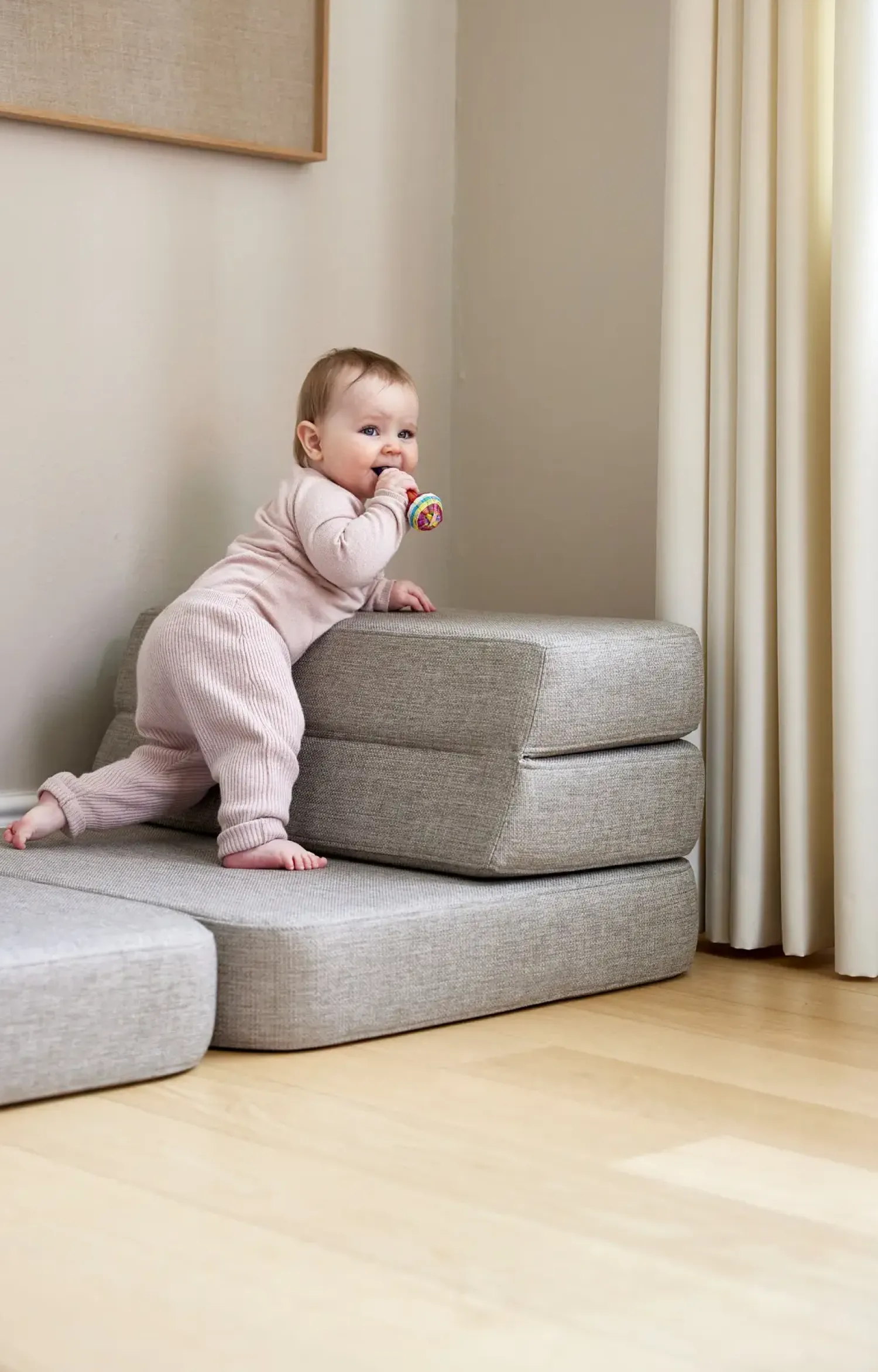 - Sofa - KK 3 Fold Sofa Single Soft - Multi Grey w. Grey - Grå*By KlipKlap Sale