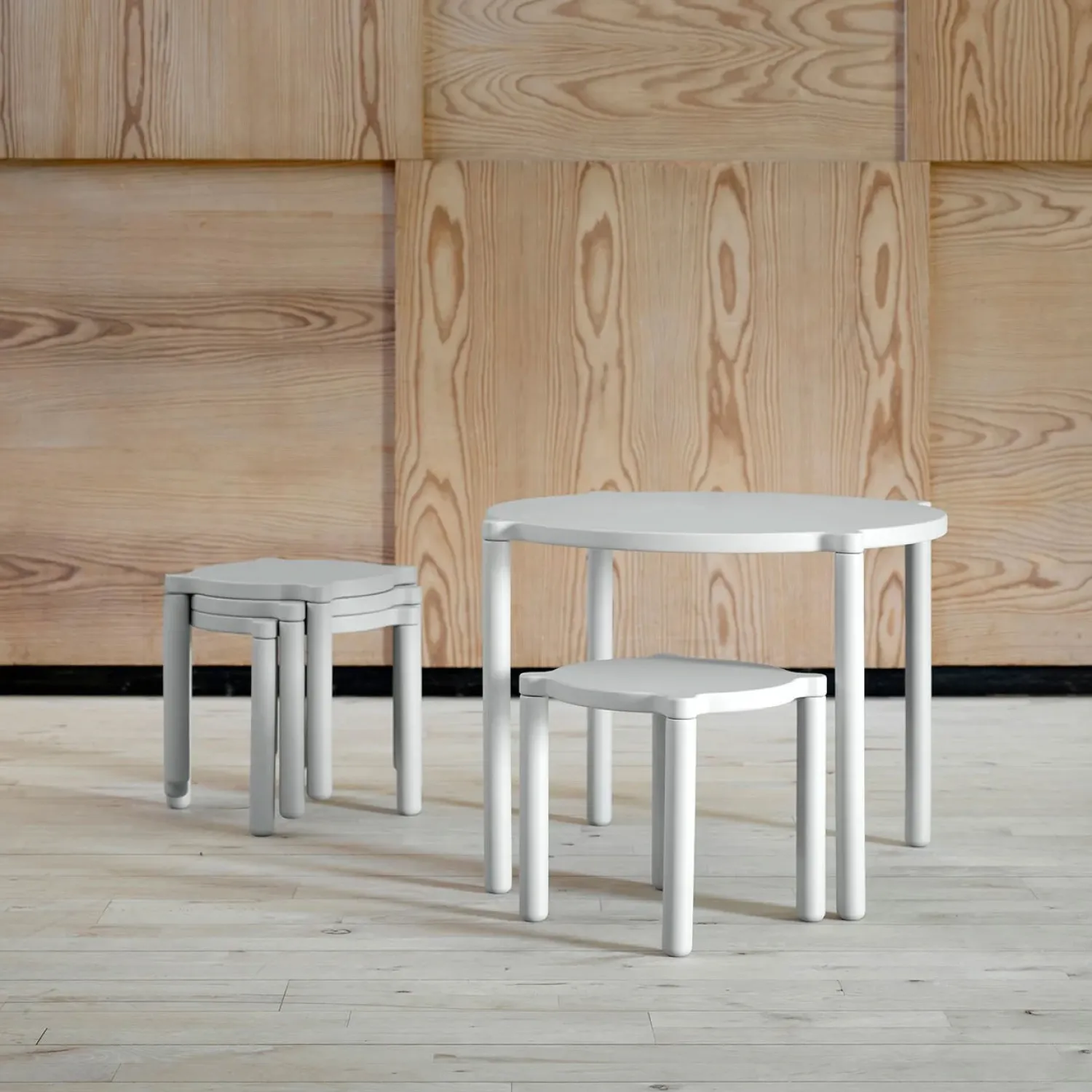 By KlipKlap - Stacking Stool - Sand grey* Clearance