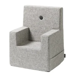 børnestol - KK Kids chair XL - Multi grå med grå knap^By KlipKlap Online