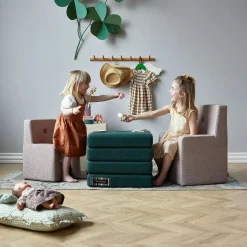 børnestol - KK Kids chair XL - Soft Rosa m. Rosa Knap*By KlipKlap Clearance