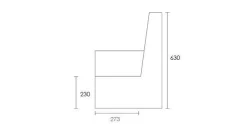 børnestol - KK Kids chair XL - Dyb grøn med lysegrøn knap*By KlipKlap Online