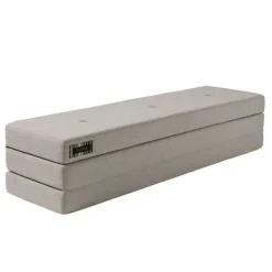 madras - KK 3 fold XL - Beige med sandfarvet knapper^By KlipKlap Sale