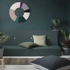 madras - KK 3 fold XL - Dyb grøn med lysegrønne knapper*By KlipKlap Discount