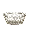 Chic Antigue - Kurv - fil de fer - Messing - Ø 27 cm^Chic Antique Best