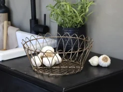 Chic Antigue - Kurv - fil de fer - Messing - Ø 27 cm^Chic Antique Best