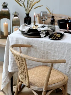 - Fransk spisebordsstol med flet - Natur^Chic Antique