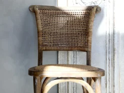 - Fransk spisebordsstol med flet - Natur*Chic Antique Clearance