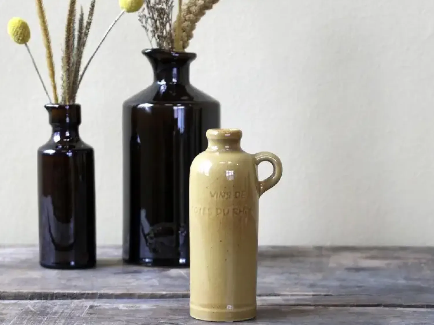 - Gl. Fransk Flaske, H14^Chic Antique Hot