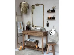 - Lampe med metal dekoration - antique messing - Ø37,5*Chic Antique Discount