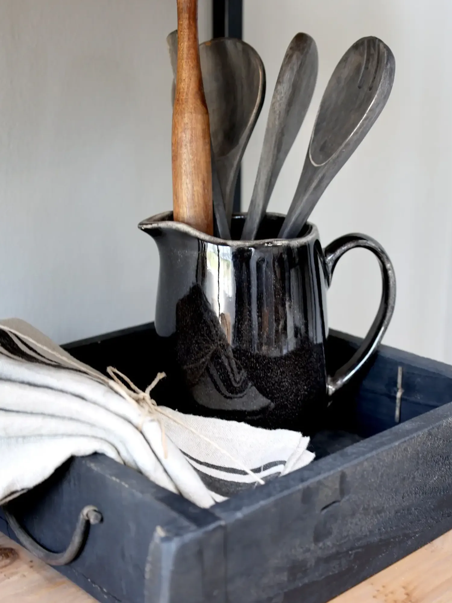 - Murstensform - dobbelt - antik sort*Chic Antique Outlet