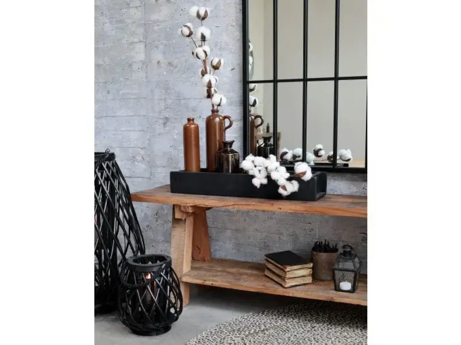 - Murstensform - dobbelt - antik sort*Chic Antique Clearance