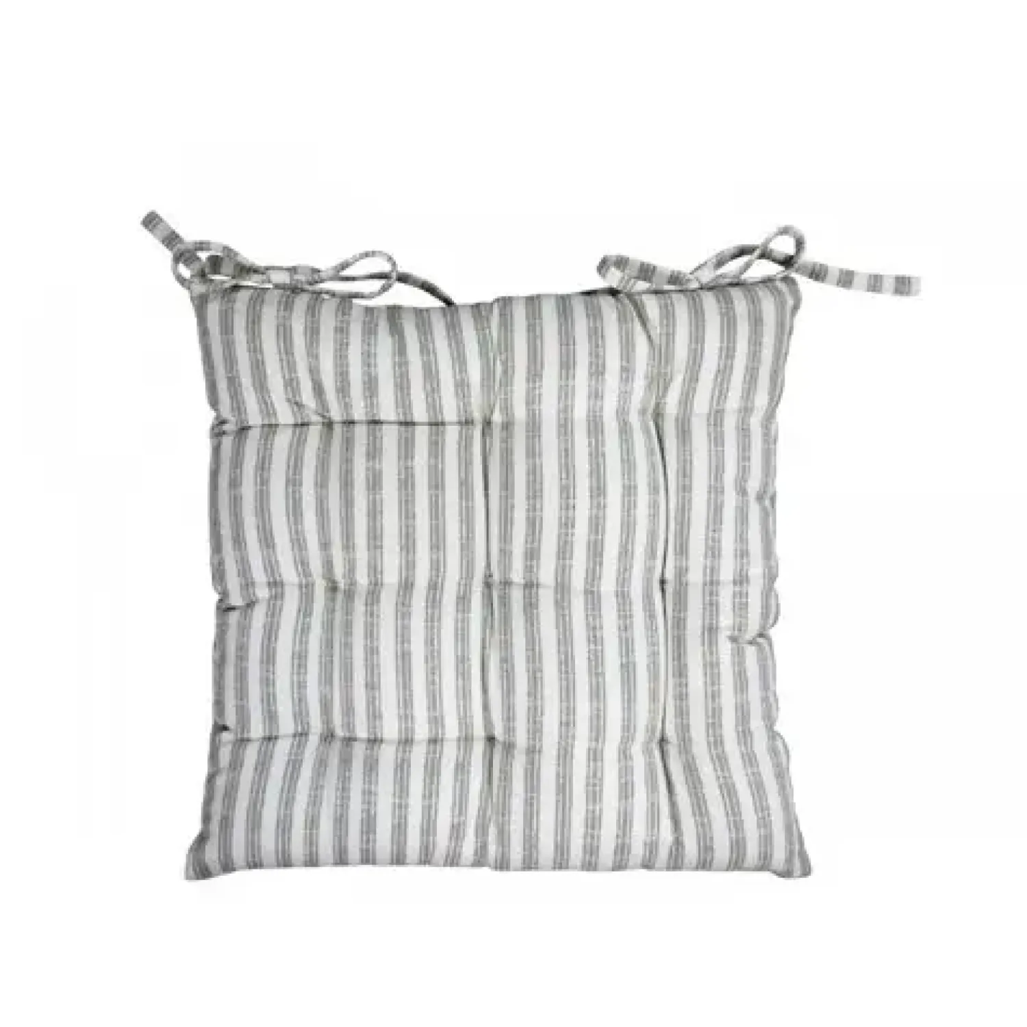 - Nimes Box hynde med striber og bindebånd - støvet grøn^Chic Antique Best