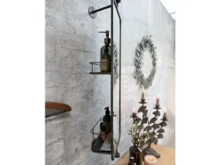 - Spejl med 2 hylder bagpå^Chic Antique Online