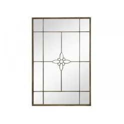 - Spejl med blomst - 120x80 cm*Chic Antique New