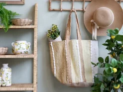 Chic Antique - Strandtaske i genbrugsgarn - 60 x 40 x 30 - Melon* Hot