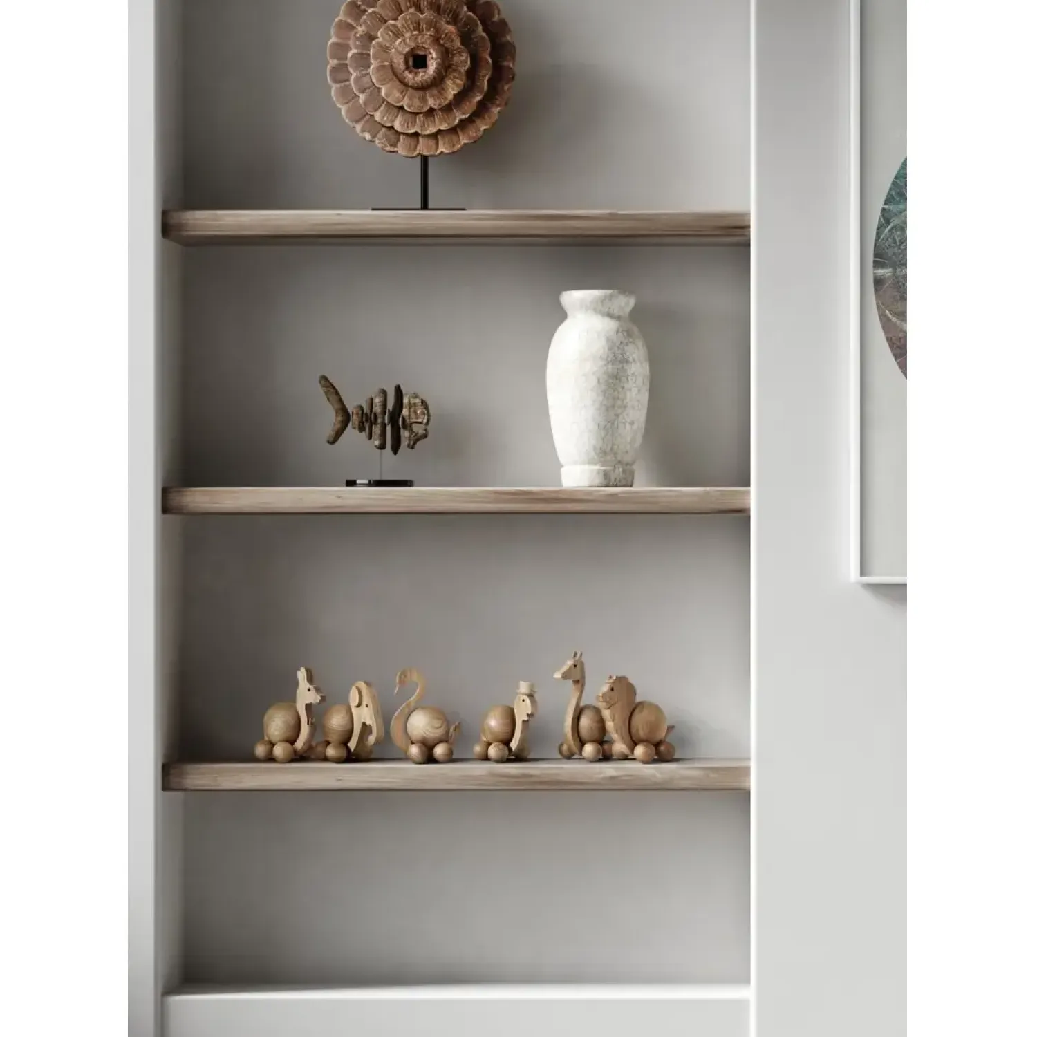 - Træfigur - Spinning Lion - Small^ChiCura New