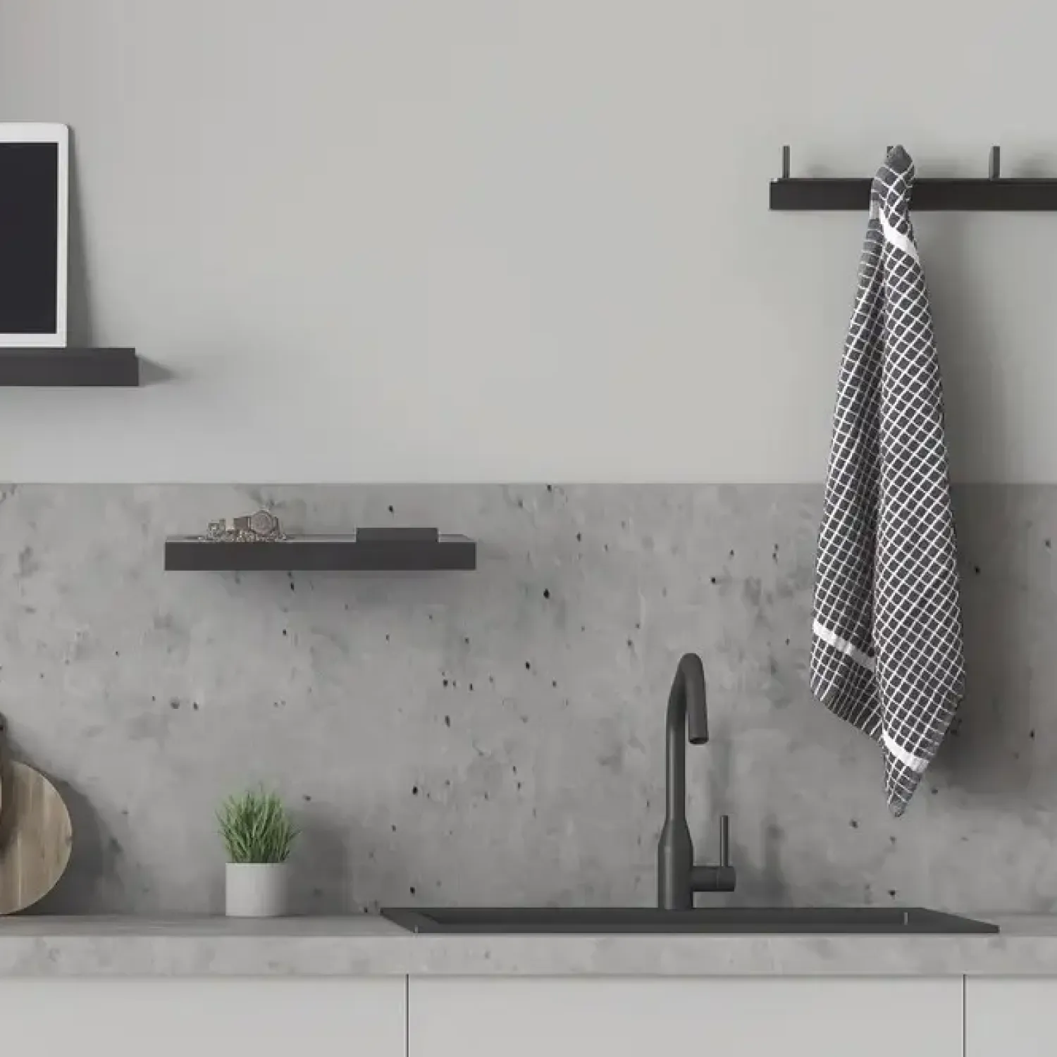 Copenhagen - Tabula Rack - knagerække - 45 cm - sort asketræ*ChiCura Sale