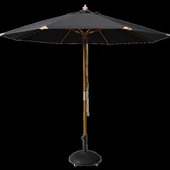 - Capri Parasol Ø3m Sort polyester dug*Cinas Online