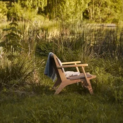 - Eya Garden lounge stol i teak med Viro reb til udendørs brug*Cinas Discount