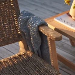 - Eya Garden lounge stol i teak med Viro reb til udendørs brug*Cinas Discount