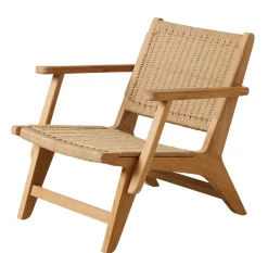 - Eya lounge stol - indendørs, teak med paperloom*Cinas Sale