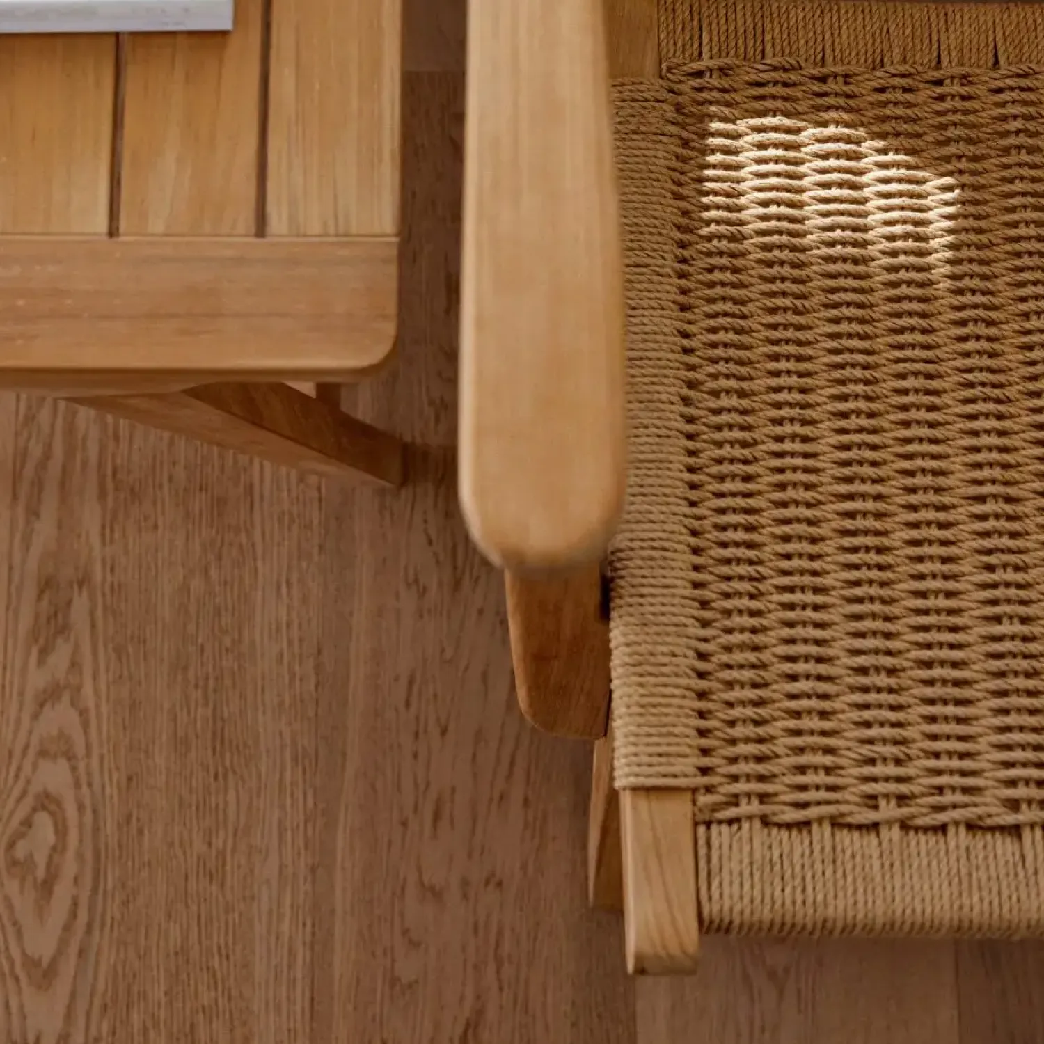 - Eya lounge stol - indendørs, teak med paperloom*Cinas Sale