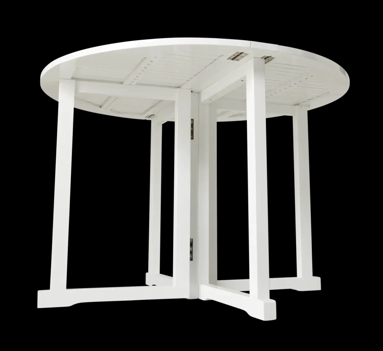 - Havebord - Butterfly bord rundt Ø110cm PU hvid*Cinas New