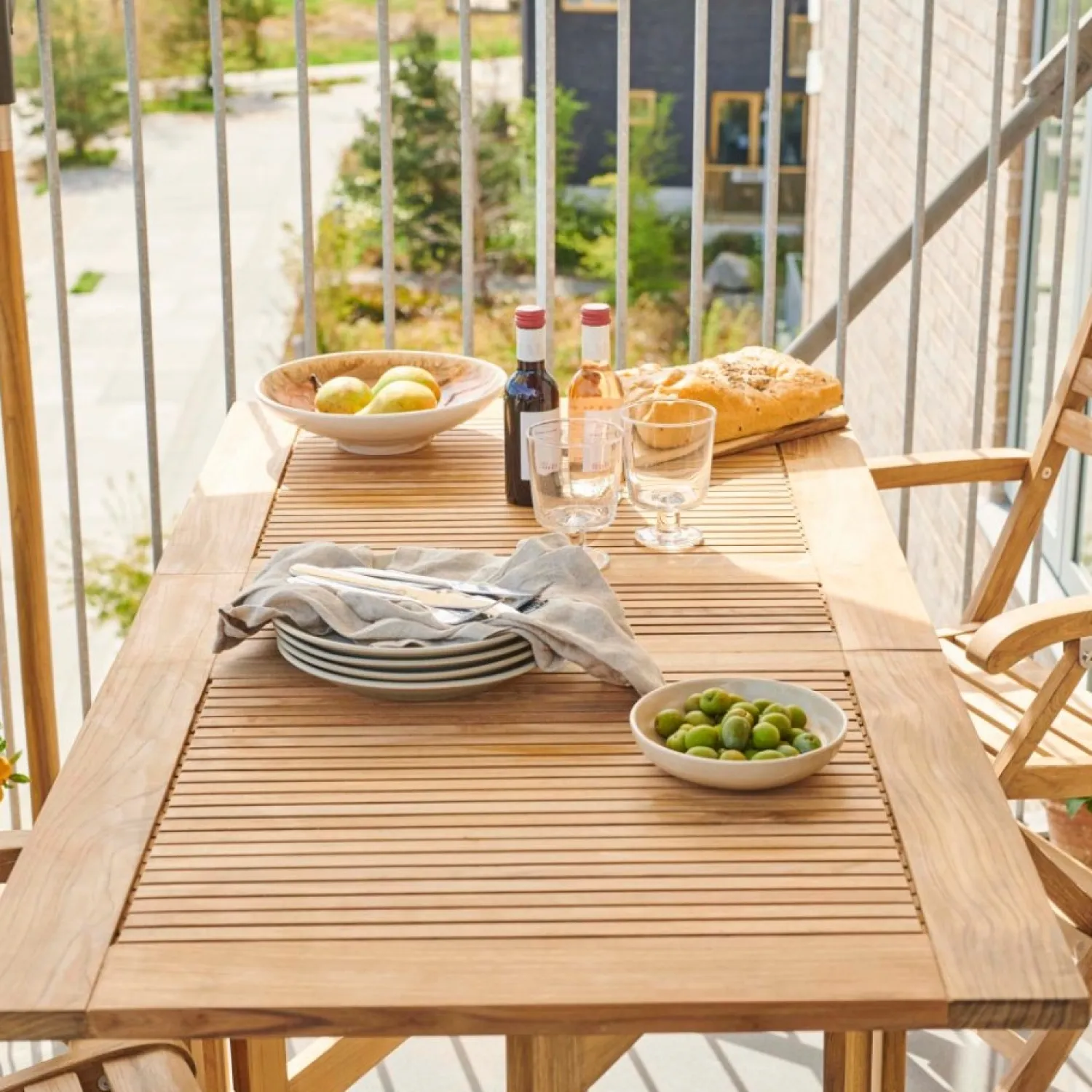 - Havebord - Butterfly klapbord 130x65cm teak*Cinas