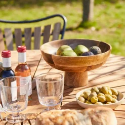 - Havebord - Ellen bord Ø130cm antracit/teak*Cinas Clearance