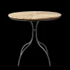 - Havebord - Ellen cafebord Ø80cm antracit/teak*Cinas Online