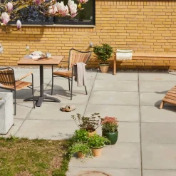 - Havebord - Mood cafébord 70x70cm antracit/teak*Cinas Sale